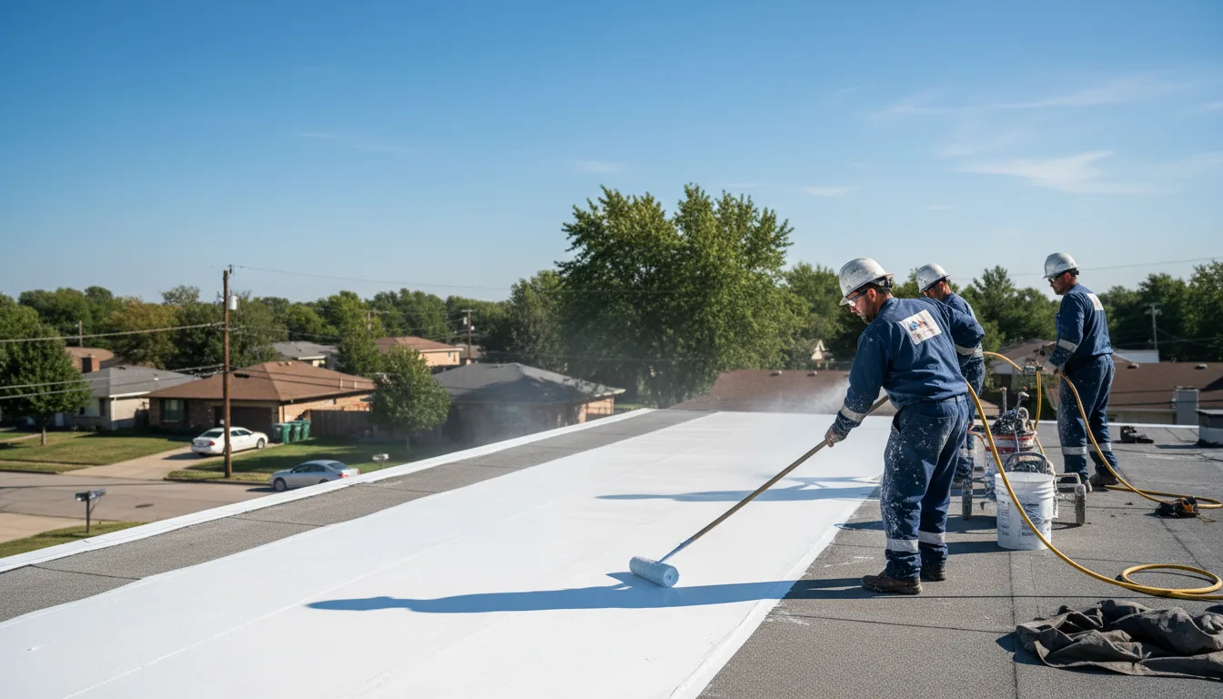 Commercial roof coating in Lovelady, TX near me
